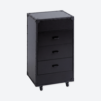 Drawer Cabinet on Wheels - London - Black