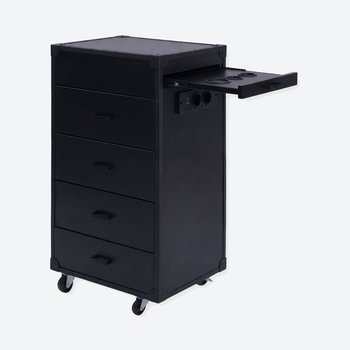 Drawer Cabinet on Wheels - London - Black