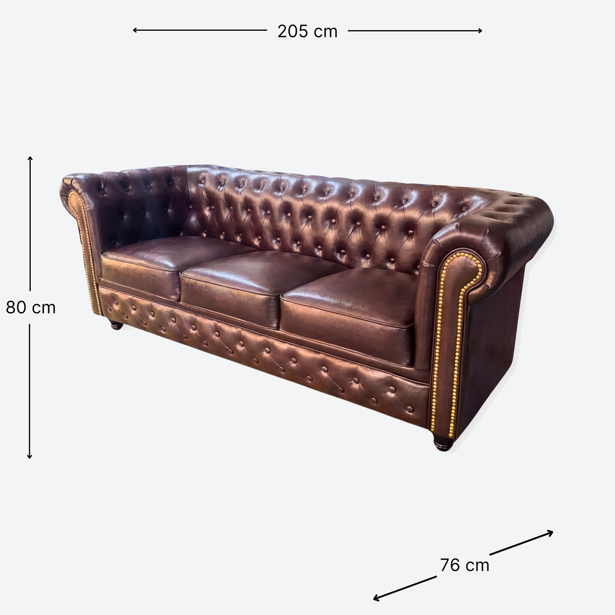 Sofa Chesterfield  Brown