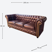 Sofa Chesterfield  Brown