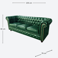 Sofa Chesterfield Green