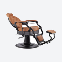 DeltaPro - Legend Barber Chair Black Orange