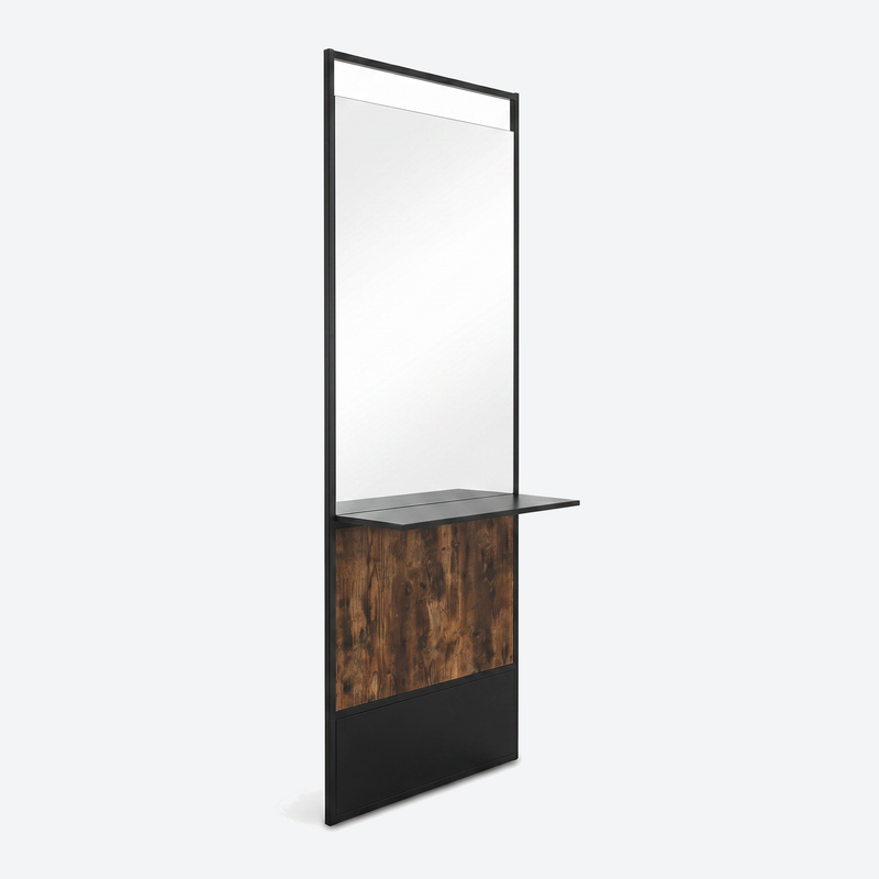 Mirror Station Atelier Black/Wood