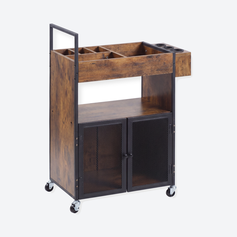 Mobile Barber Workstation - London - Brown