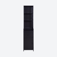 Narrow Display Cabinet  - London - Black