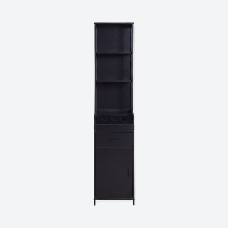 Narrow Display Cabinet  - London - Black