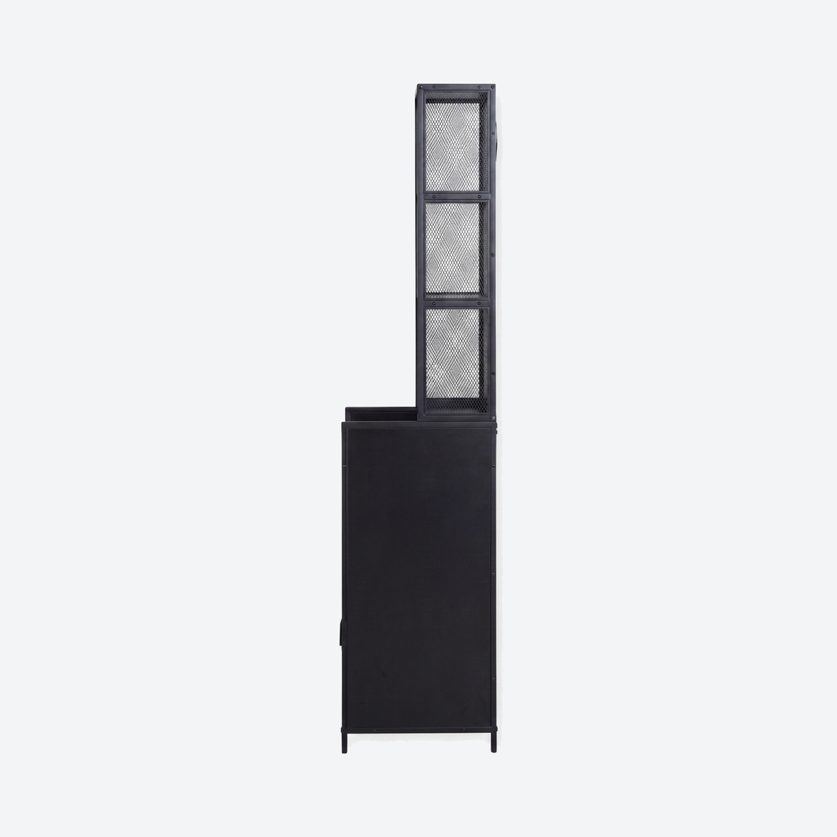 Narrow Display Cabinet  - London - Black