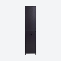 Narrow Display Cabinet  - London - Black