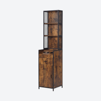 Narrow Display Cabinet - London - Brown