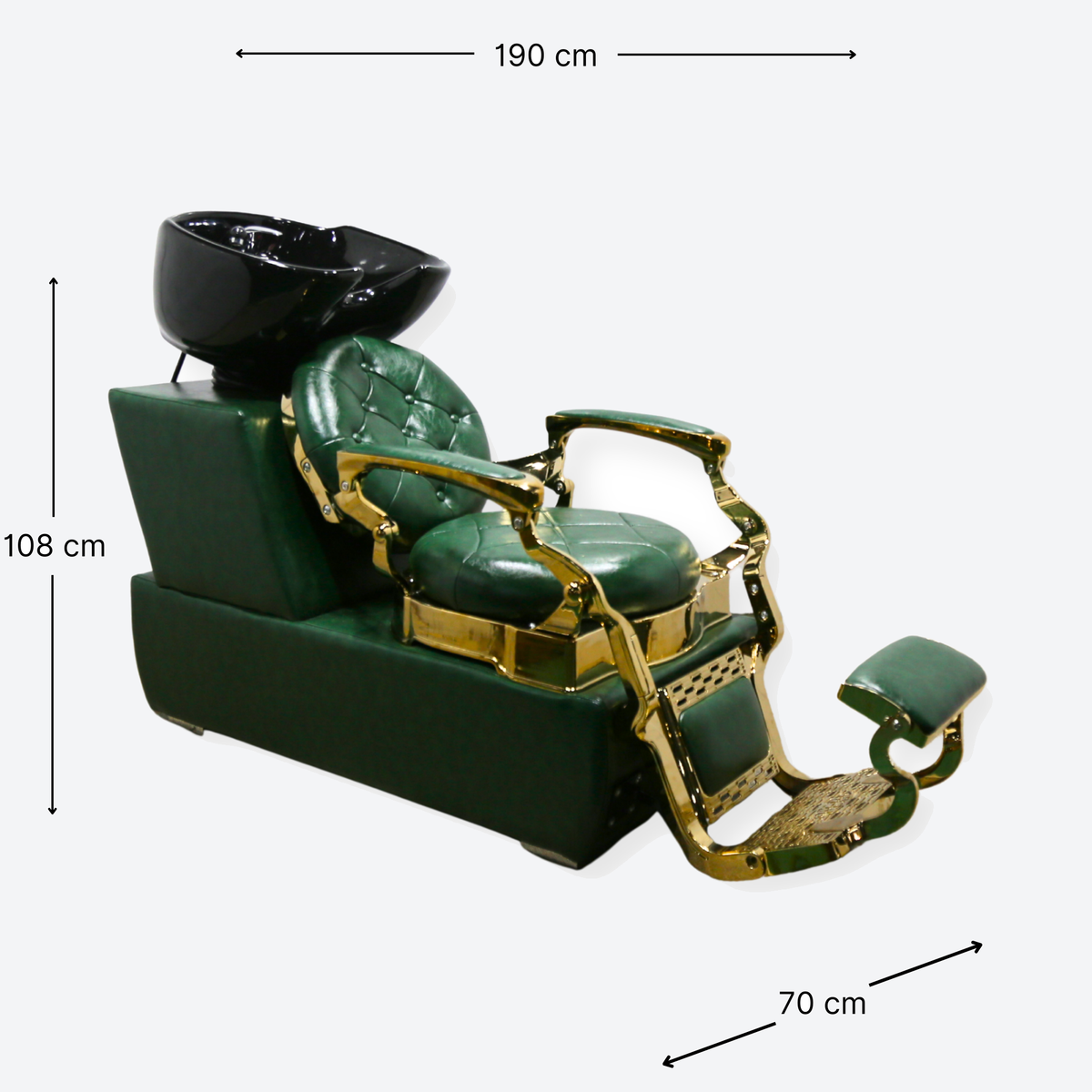 Royal Shampoo Bed Wash Unit Green
