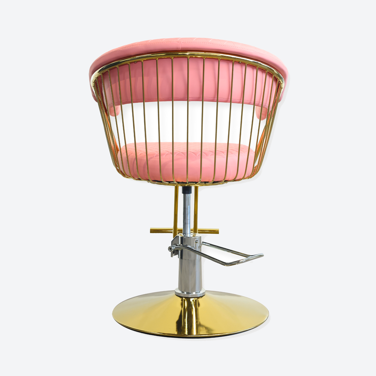 Salon Chair - Luxe - Gold/Pink
