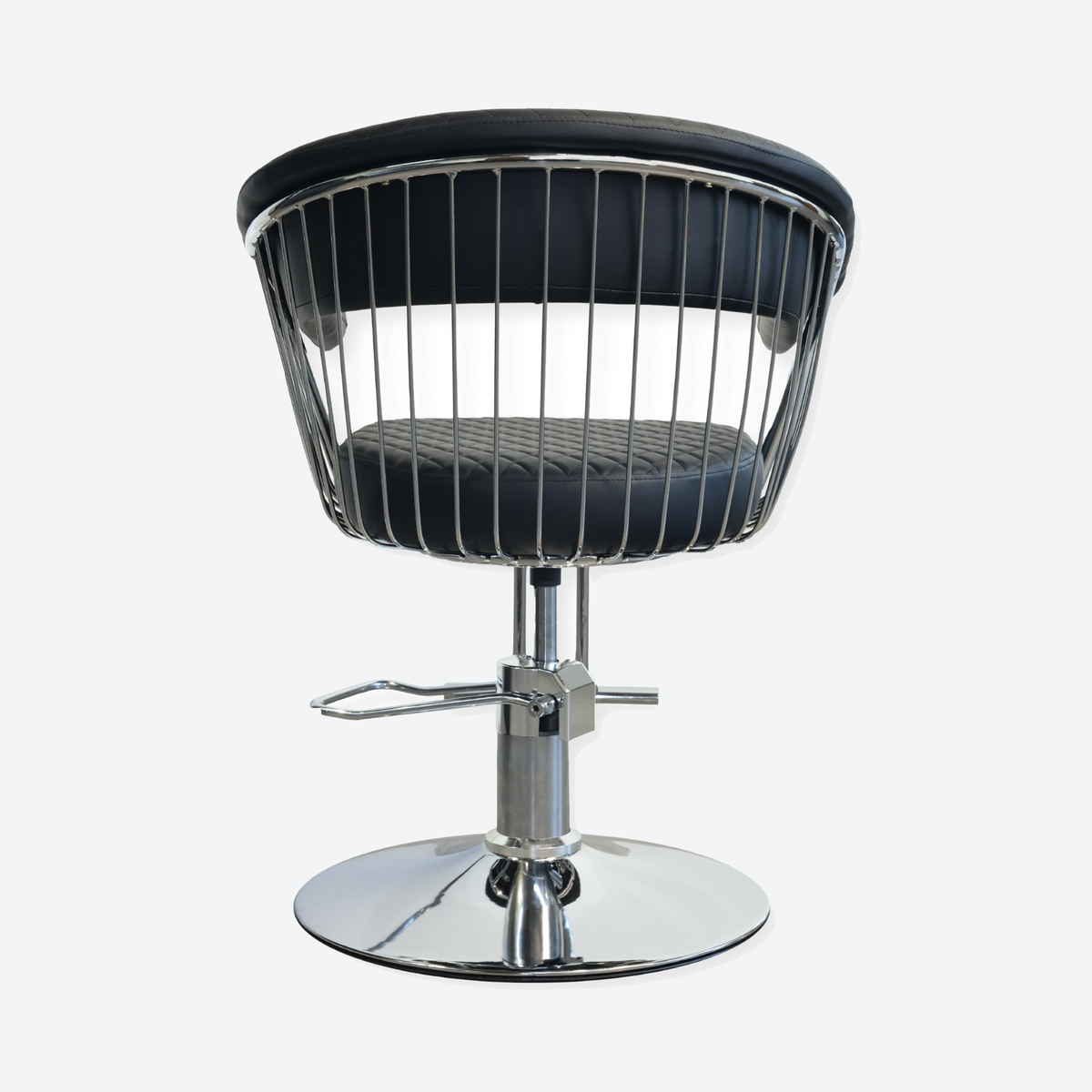 Salon Chair - Luxe - Silver/Black