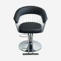 Salon Chair - Luxe - Silver/Black