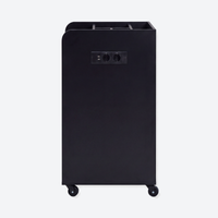 Salon Trolley with Power Outlet - London - Black