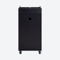 Salon Trolley with Power Outlet - London - Black