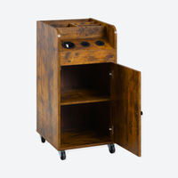 Salon Trolley with Power Outlet - London - Brown