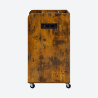 Salon Trolley with Power Outlet - London - Brown
