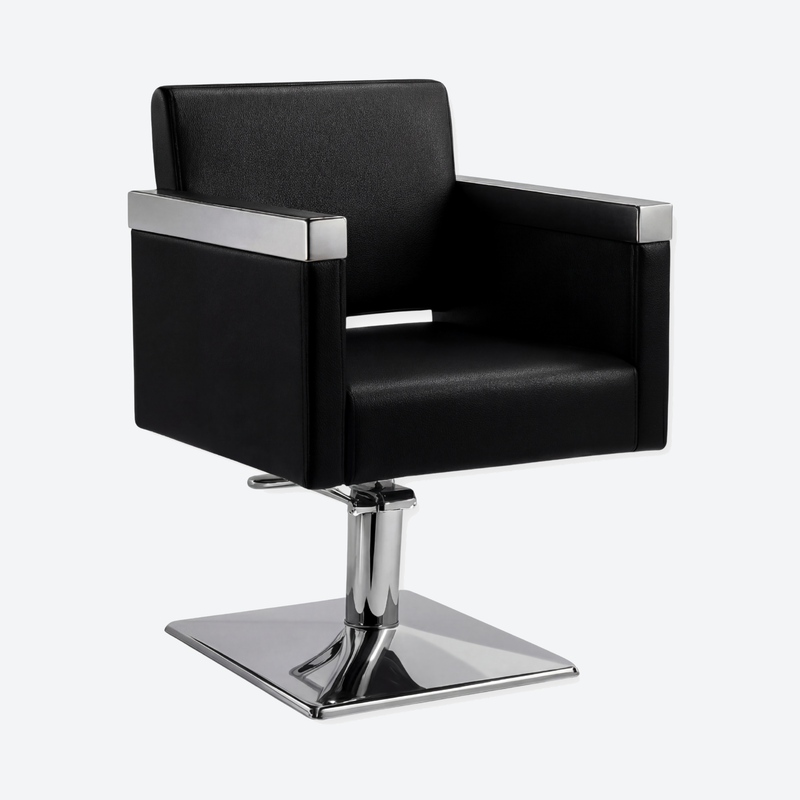 Salon Chair  Diva Black/Silver