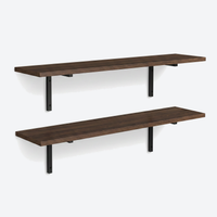 Atelier Shelf Duo Set Black/Wood