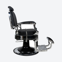 Master Barber Chair Silver Black