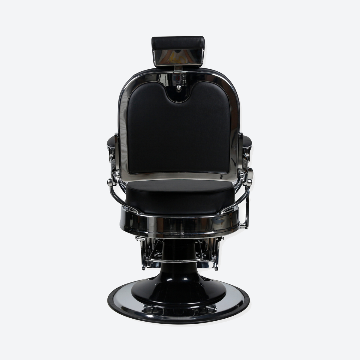 Master Barber Chair Silver Black