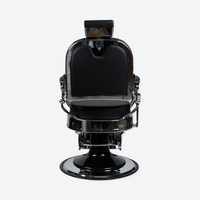 Master Barber Chair Silver Black