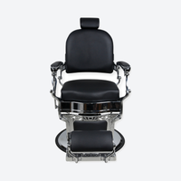 Master Barber Chair Silver Black