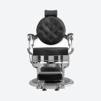 Legend Barber Chair Black Silver