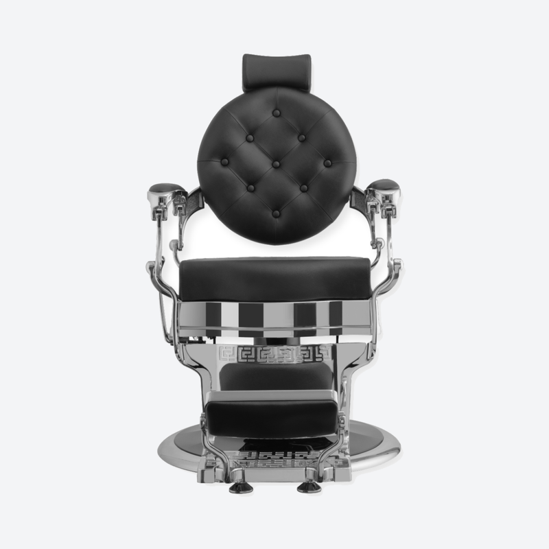 Legend Barber Chair Black Silver