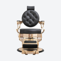 Legend Barber Chair Gold Black