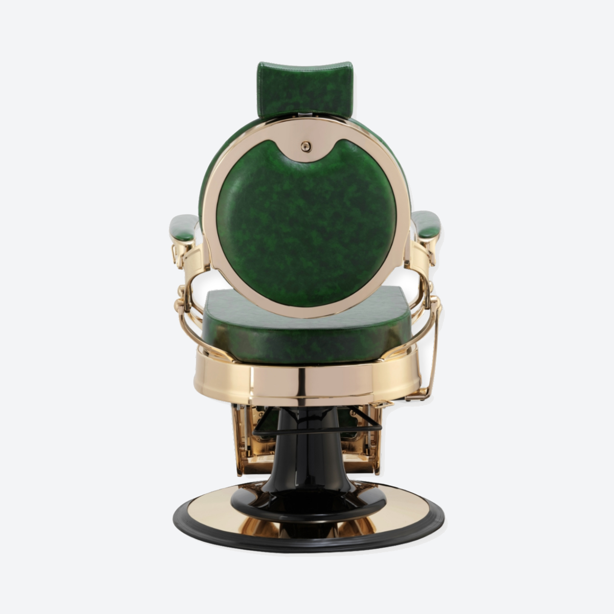 Legend Barber Chair Gold Green