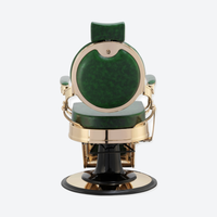 Legend Barber Chair Gold Green
