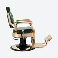 Legend Barber Chair Gold Green