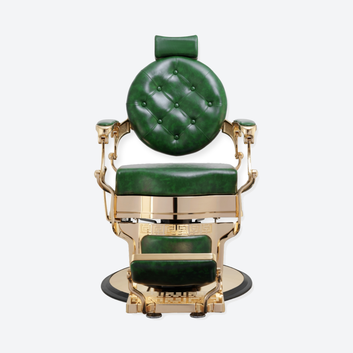 Legend Barber Chair Gold Green
