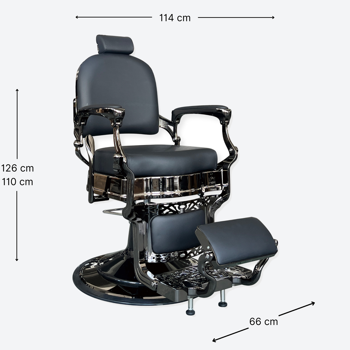 Master Barber Chair Gloss Black