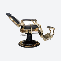 Master Barber Chair Gold Black