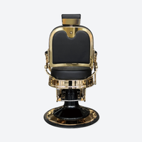 Master Barber Chair Gold Black