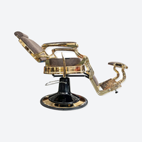 Master Barber Chair Gold Brown