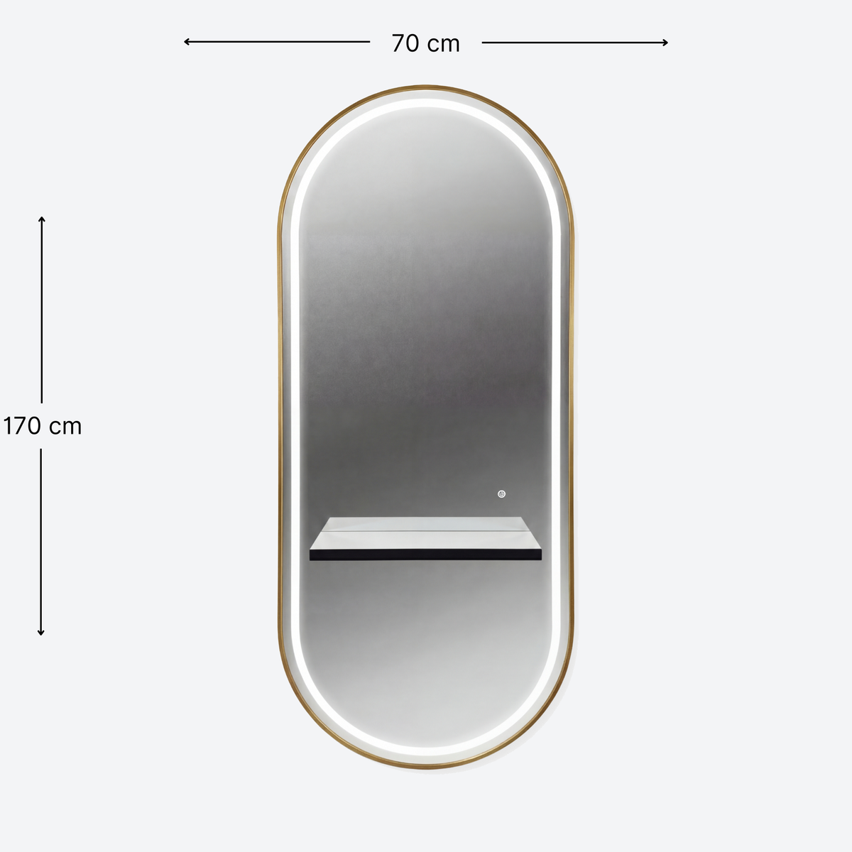 Noa Salon Mirror London Gold
