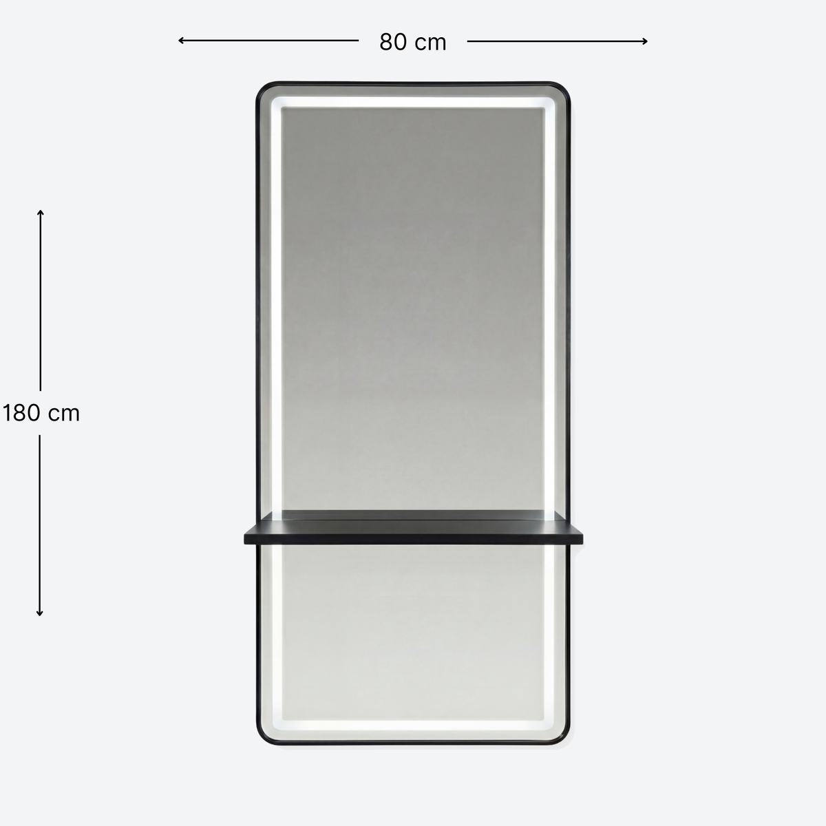 Noa Salon Mirror Monaco Black