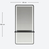 Noa Salon Mirror Monaco Black