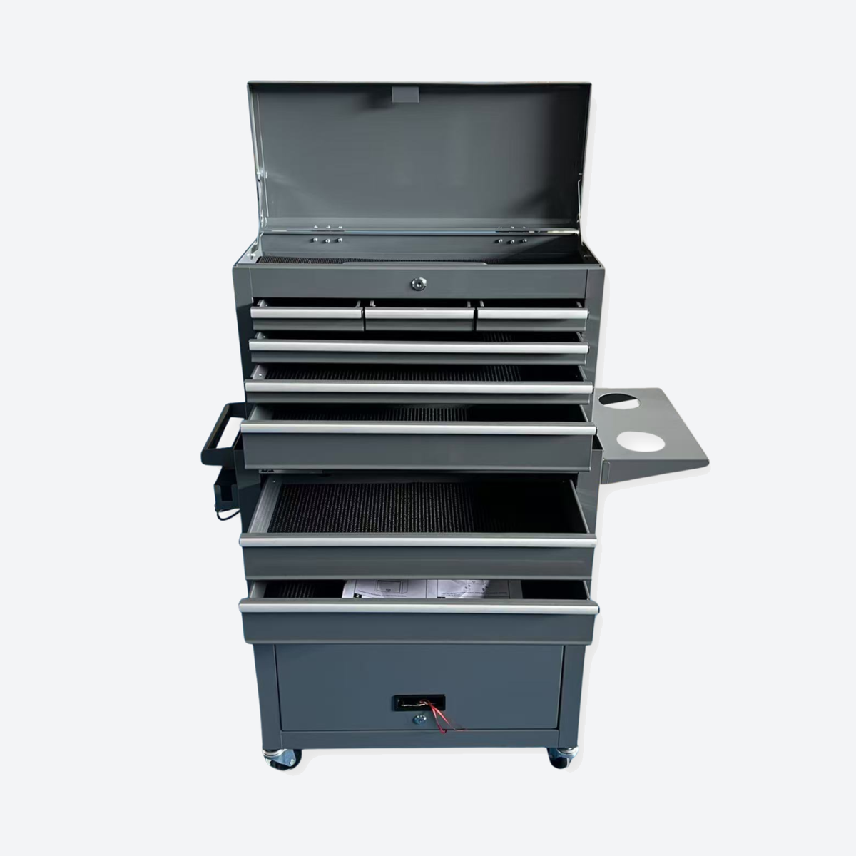 Professional Salon Storage Tool Trolley Grey