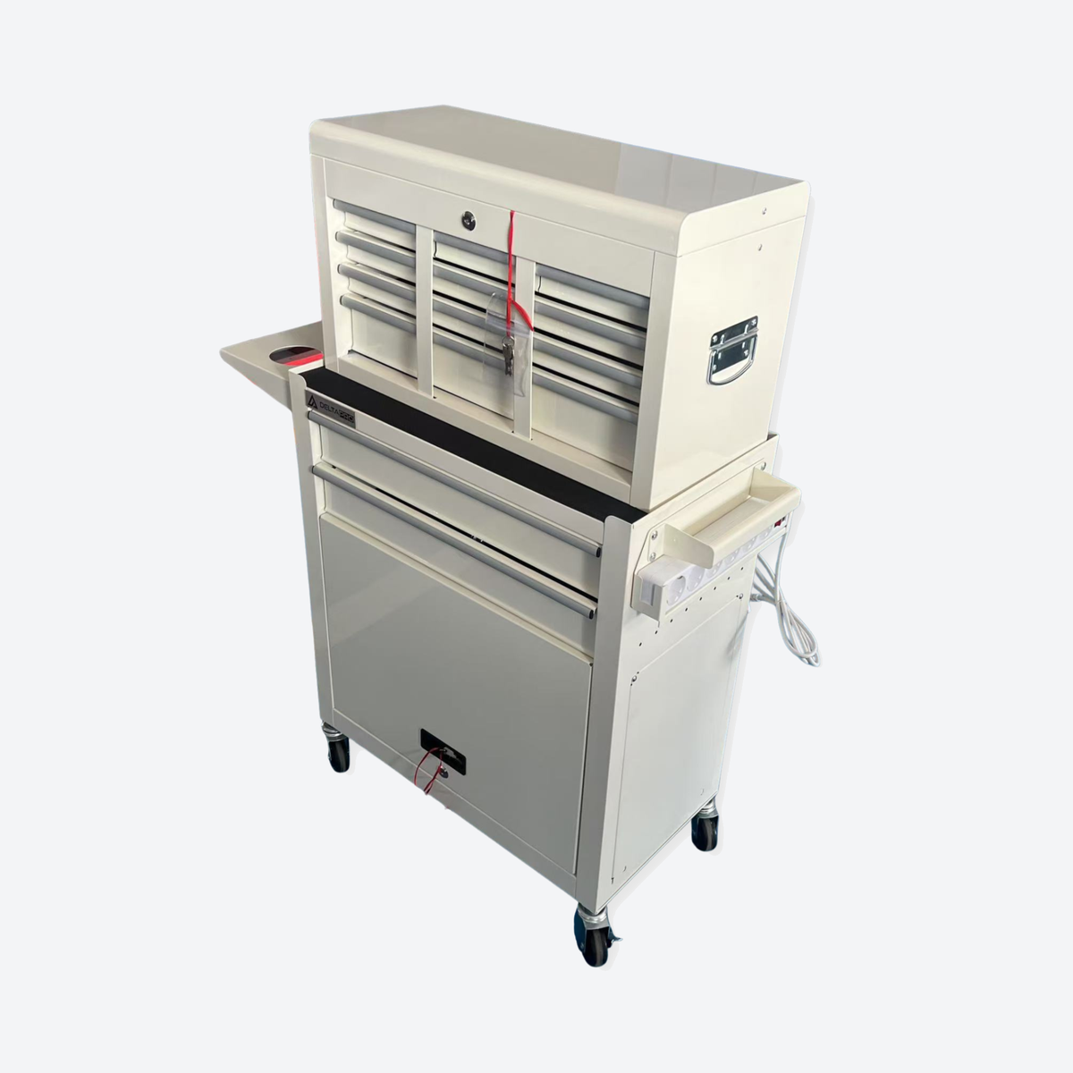Professional Salon Storage Tool Trolley White