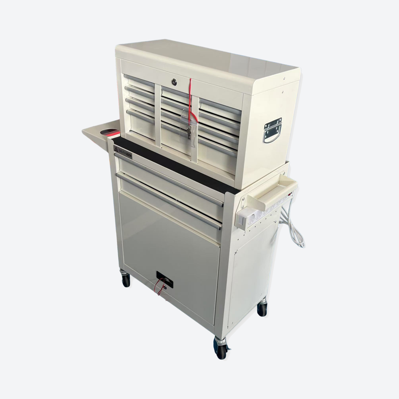 Professional Salon Storage Tool Trolley White