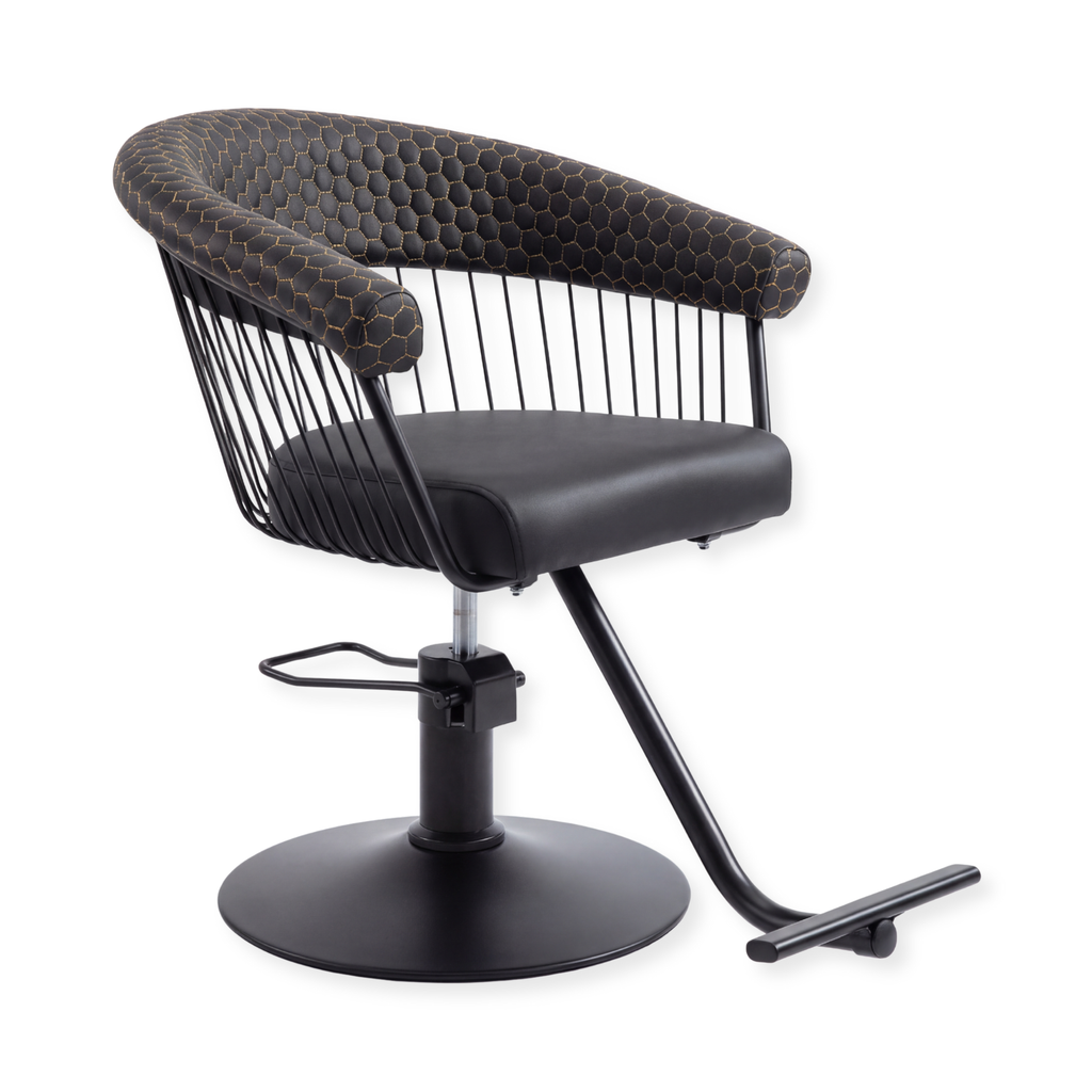 Salon Chair - Queen - Gold/Black
