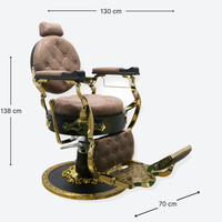 Royal Barber Chair King Brown