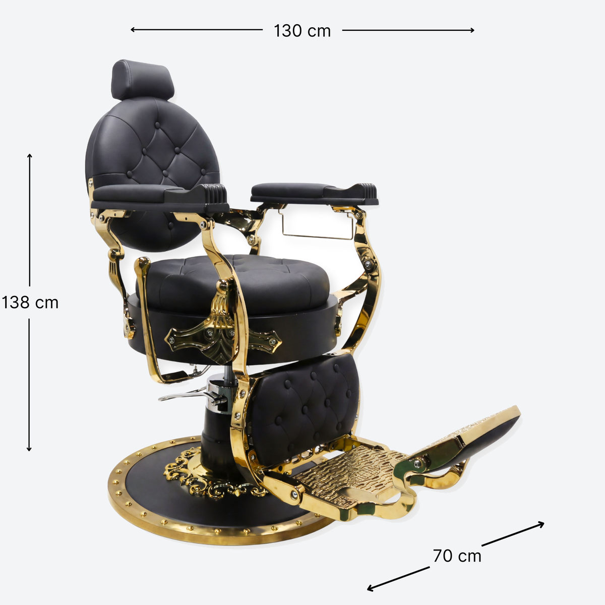 Royal Barber Chair King Gold