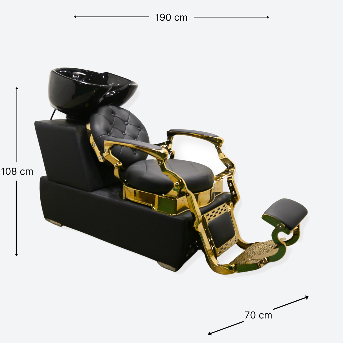 Royal Shampoo Bed Wash Unit Gold