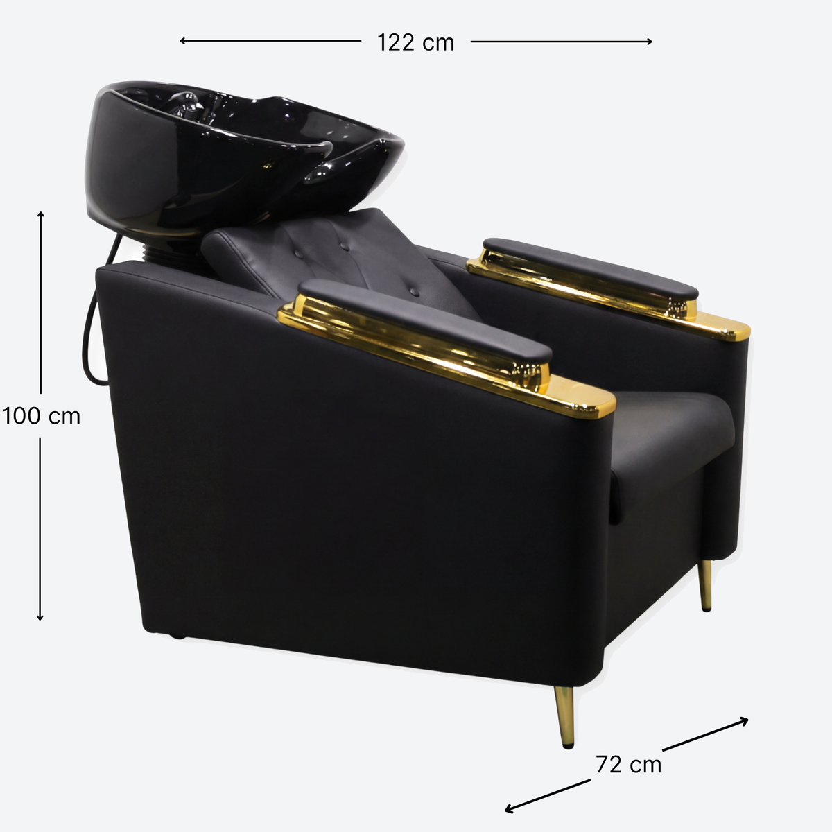 Royal Shampoo Bed Wash Unit Gold