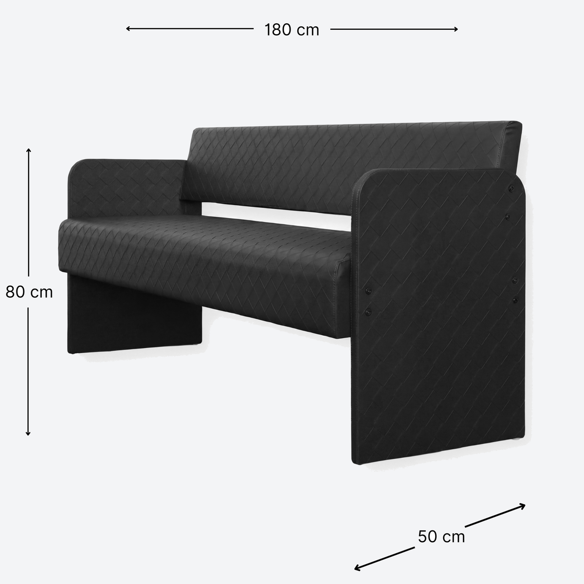 Sofa Leather Black
